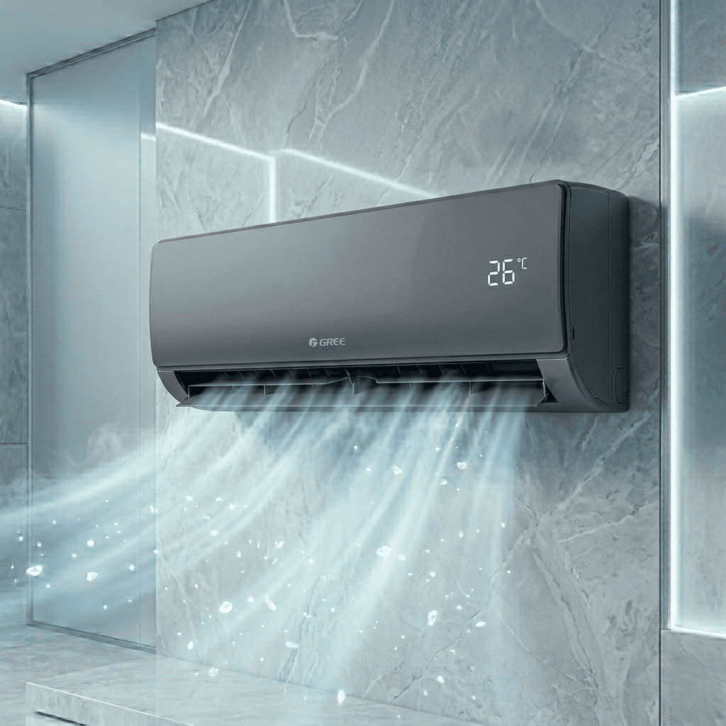 Gree AC Split 1 Ton Grey Pular Series Inverter 12PITH11G - Airlix