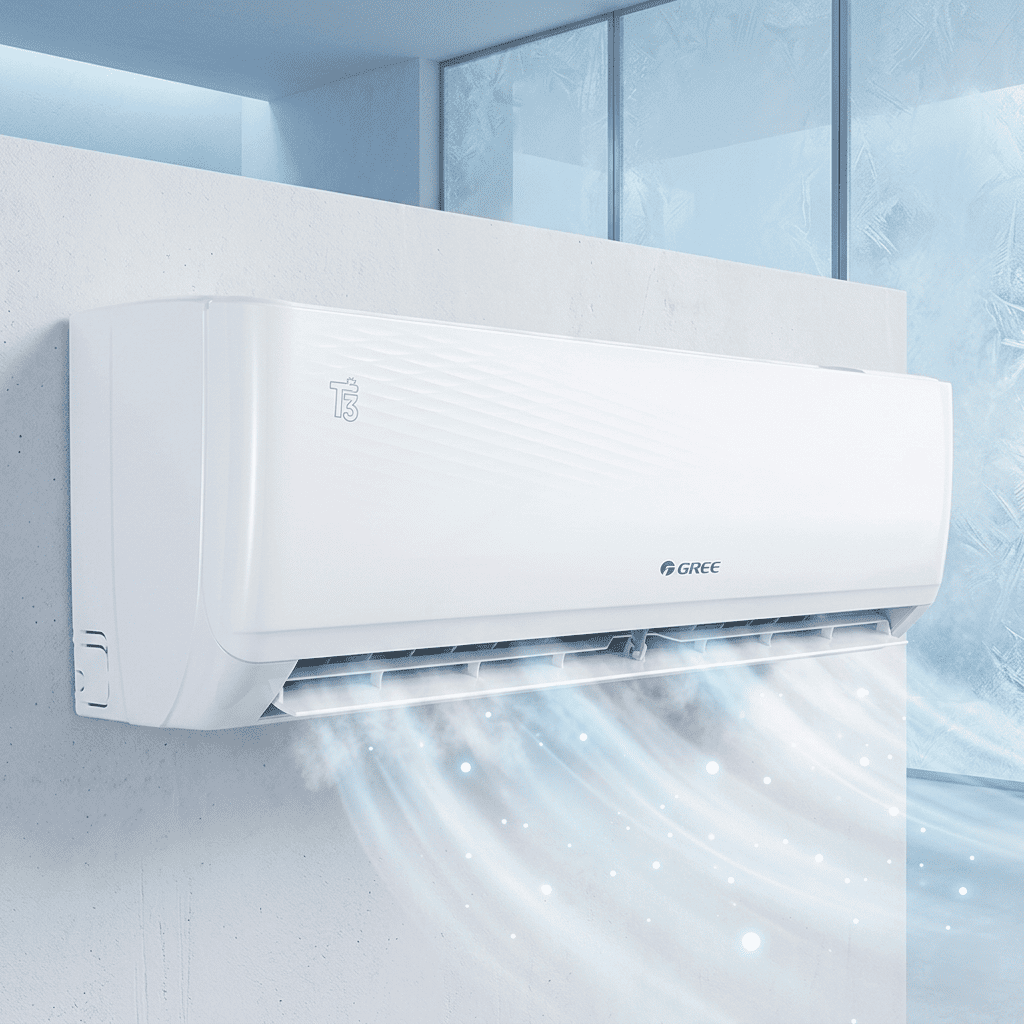 Gree AC Split 1.5 Ton Pular T3 Inverter 18PITH17W-T3 - Airlix